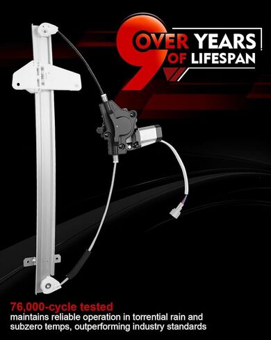 Rear Left Driver Side Power Window Regulator with Motor for:-Nissan Armada Titan 2005 2006 2007 2008 2009 2010 2011 2012 2013 2014 2015, 2 Pins Connector Replace# 827217S000 748-980 82721ZC30A in Saudi Arabia