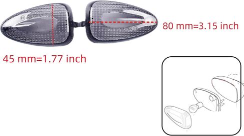 2pcsx Fit for BMW R1200GS;R1200S;F800S; F800ST; K1200R;HP2 ENDURO;R1200S;F800R;F650GS; F800GS;R1200R; G450X;K1300S; Front Turn Signal Idicator Blinker Light Lamp Lens (Clear) in Kuwait