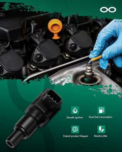 SCITOO Ignition Coil Coils & Iridium Spark Plugs fit for Ford for Lincoln Expedition F450 F550 Super Duty Navigator 4.6L 5.4L 6.8L DG521 8 ignition coils for 8 iridium Spark Plugs in Saudi Arabia