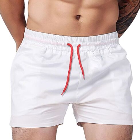 palglg Men's 4" Inseam Running Shorts with Zipper Pocket Without Lining in Saudi Arabia
