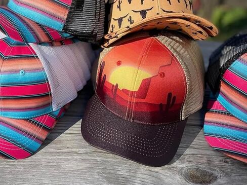 l Charcoal Bull Cactus Womens Snap Back Outdoor Horse Western Punchy Fashion Trucker Baseball Cap in Saudi Arabia