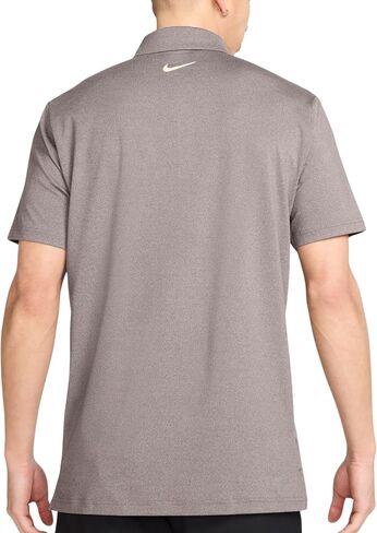 بولو جولف Dri-FIT Tour للرجال من Nike، تمدد في 4 اتجاهات، يتخلص من العرق، ياقة منظمة، شعار Swoosh على الصدر والظهر، ألوان موسمية (بني باروكي | عاجي شاحب (هيذر)، متوسط) in Saudi Arabia