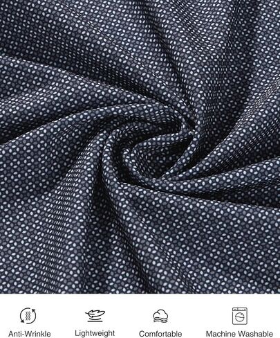 Alimens & Gentle Men's Dress Shirts Wrinkle Free Long Sleeve Shirts Printed Casual Business Button Down Shirt in Saudi Arabia