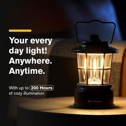 LUXPRO LP1535 265 Lumen Retro LED Lantern - Battery-Powered Emergency Lantern - LED Lamp for Power Outages, Emergency Kit, or Survival Pack - Blue - 2-Pack in Kuwait