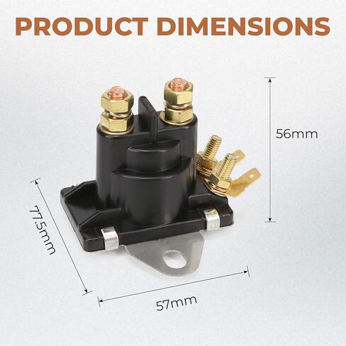 89 96054T 8M0185149 18-5816 96158T 12V Starter Solenoid Trim Outboard Fit for Mercruiser Mercury Marine – New Heavy Duty Replacement Engine Part – Replaces with Flat Bracket Compatible HP Engine in Saudi Arabia