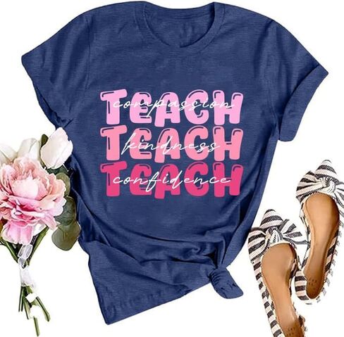 تي شيرت مدرسي للنساء في My Teacher Era Teach School Teach Love Inspire ملهم برسومات جرافيكية in Kuwait