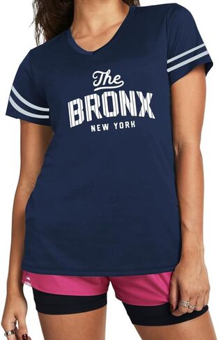 Womens New York V-Neck T-Shirts Navy & White for Womens Gift S-3XL in Kuwait