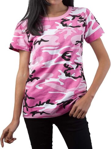 BACKBONE Womens Ladies Army Military Style Gym Training Outdoor Hunt Camp Camouflage Short Sleeve Tee T-Shirt in Saudi Arabia