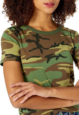 BACKBONE Womens Ladies Army Military Style Gym Training Outdoor Hunt Camp Camouflage Short Sleeve Tee T-Shirt in Saudi Arabia