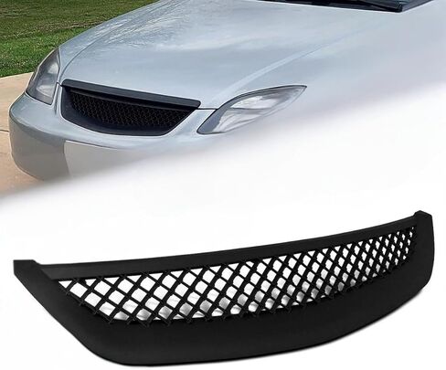 شواية أمامية لشبكة JDM T-R SPORTS STYLE سوداء متوافقة مع هوندا سيفيك 2001 2002 2003 in Kuwait
