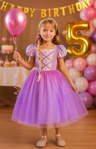 Princess Tiana Costume for Girls Green Frog Fairy Fancy Dress Halloween Birthday Party Outfits Clothes in Saudi Arabia