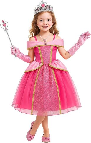 Princess Tiana Costume for Girls Green Frog Fairy Fancy Dress Halloween Birthday Party Outfits Clothes in Saudi Arabia