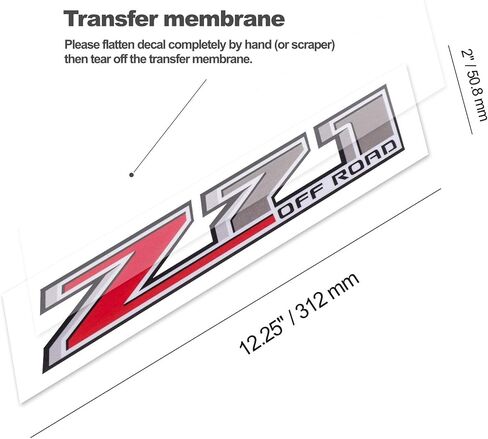 2X Z71 Off Road Decals for Chevy Silverado 2014-2018 Z71 New in Saudi Arabia