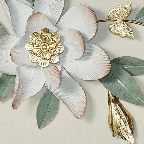 Touch of Class Magnolia Grace Floral Metal Wall Topper in Saudi Arabia