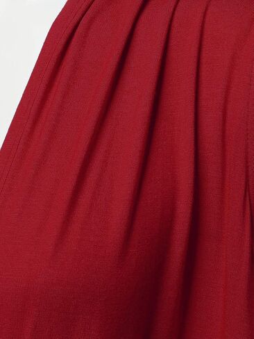 Women's Solid Open Front Draped Neck Sleeveless Vest Cardigan - Made in USA in Kuwait