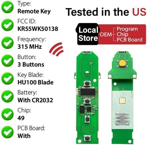 Car Key Fob Remote Keyless Entry Control KR55WK50138 315MHz 3 Button Replacement for 2010-2018 Porsche 911 Boxter Cayenne Cayman Macan Panamera - 2 Pack in Saudi Arabia