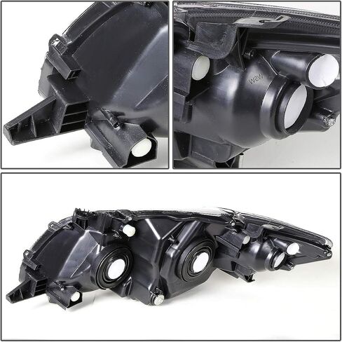 ‎DNA MOTORING OEM-HL-0152-R Right Side Headlight Compatible with 20-23 Toyota Corolla Sedan,Fits Base/L/LE Models,Black Housing Clear Lens Amber Reflector in Saudi Arabia