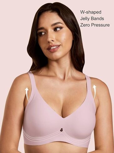 Push Up Bras for Women No Underwire Seamless Bra Full Support Comfortable Bralettes Wireless Plunge Everyday Bra in Saudi Arabia