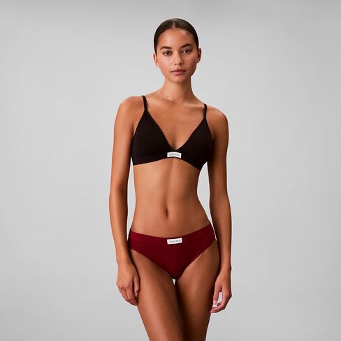سراويل بيكيني نسائية من القطن القابل للتمدد بشعار مريح من Calvin Klein، 3 قطع in Saudi Arabia