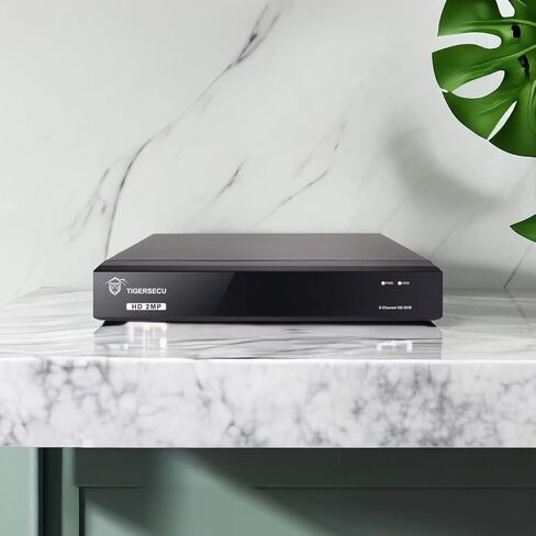 مسجل أمان TIGERSECU Super HD 1080P 8 قنوات هجين DVR 6 في 1 بدون محرك أقراص ثابتة، لكاميرات 2MP (30 إطارًا في الثانية) وما يصل إلى 5 ميجابكسل (12.5 إطارًا في الثانية) TVI/AHD/CVI/تناظري/RS485 PTZ وكاميرات IP (الكاميرات غير متضمن) in Kuwait