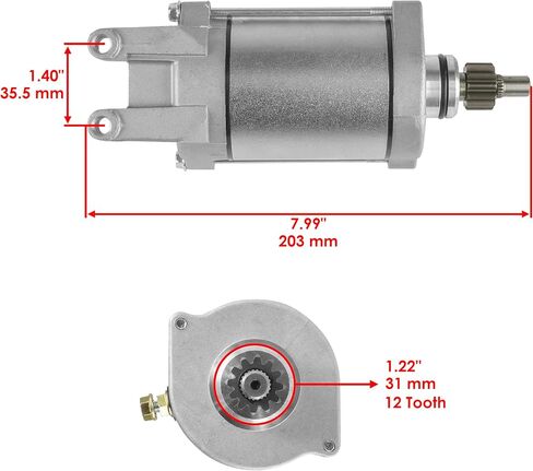 Caltric Starter & Starter Clutch & Gear Idler Compatible With Yamaha Yfm660R Raptor 660R 2001-2003 in Saudi Arabia