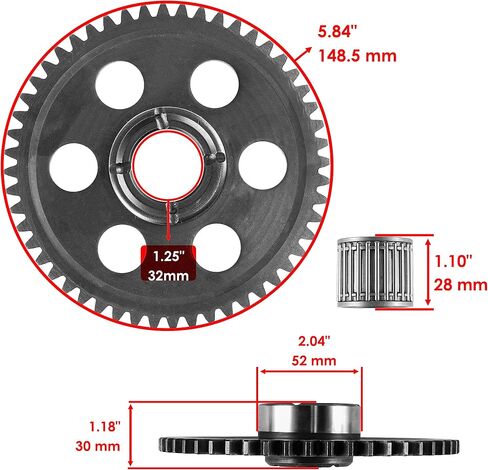 Caltric Starter & Starter Clutch & Gear Idler Compatible With Yamaha Yfm660R Raptor 660R 2001-2003 in Saudi Arabia