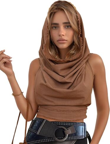 شارع. غطاء سباحة نسائي من Manrdy - قميص قصير هالتر وبوهو سارونج، غطاء للشاطئ مصنوع من القطن بنسبة 100%، مقاس واحد in Kuwait