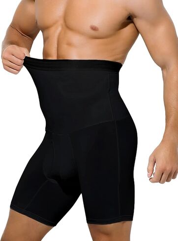 Arjen Kroos Men's Slimming Compression Boxer Briefs Underwear Tagless High Waist Tummy Control Boxers in Saudi Arabia