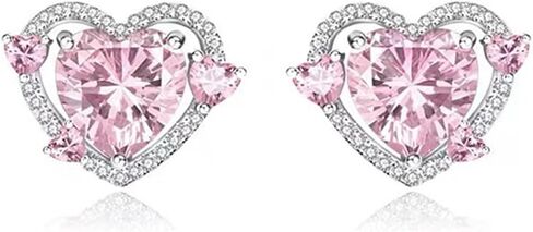 14K Gold Simple Two Pear Cut Moissanite Stone Stud Earrings for Women,D-VVS1 Quality, Daily Wear Stud in Saudi Arabia