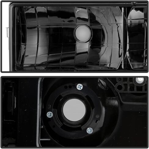 ACANII - For Smoked 1988-1993 Chevy Suburban Silverado Sierra Headlights Corner Bumper Lights Driver + Passenger Side in Saudi Arabia