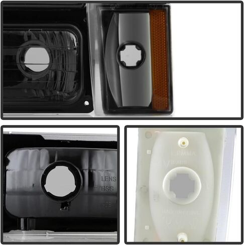 ACANII - For Smoked 1988-1993 Chevy Suburban Silverado Sierra Headlights Corner Bumper Lights Driver + Passenger Side in Saudi Arabia