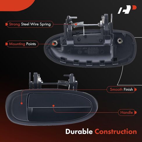 A-Premium Rear Right Passenger Side Exterior Door Handle Compatible with Toyota Avalon 1995 1996 1997 1998 1999, Primed Black, Replace# 69230-AC010-C0 in Saudi Arabia