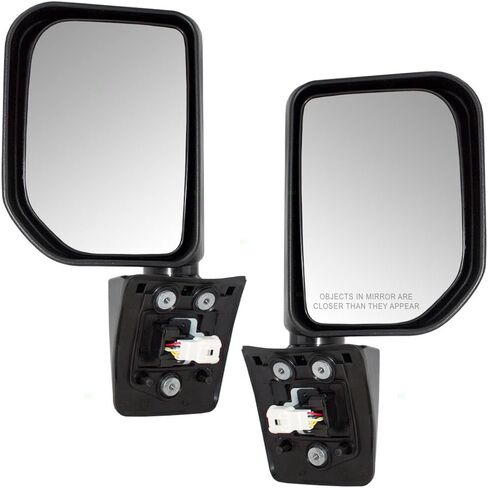 Brock Replacement Driver and Passenger Power Side View Mirrors with Lamps Gloss Compatible with 2007-2014 FJ Cruiser 87940-35A60 87910-35A90 in Saudi Arabia