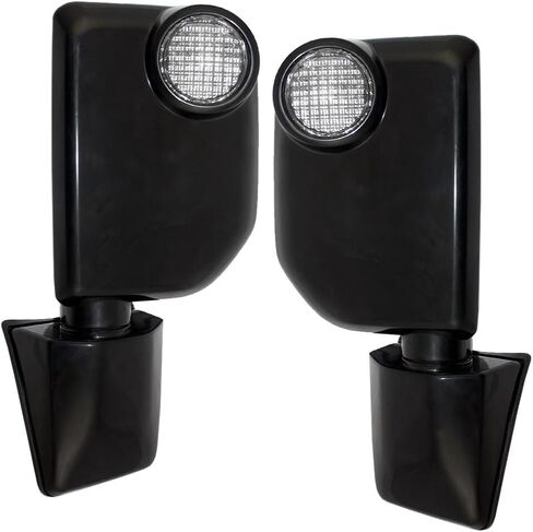 Brock Replacement Driver and Passenger Power Side View Mirrors with Lamps Gloss Compatible with 2007-2014 FJ Cruiser 87940-35A60 87910-35A90 in Saudi Arabia