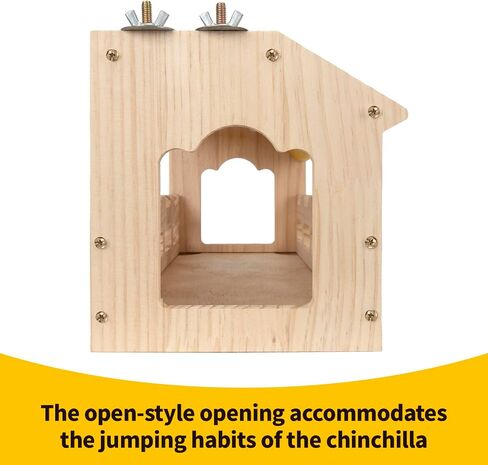 Chinchilla Suspension Bridge Wooden,Small Animals Wooden Bridge and Platform,Chinchilla Habitat Toys for Squirrel Hamster Ferret Guinea Pig Sturdy Easy to Clean in Saudi Arabia