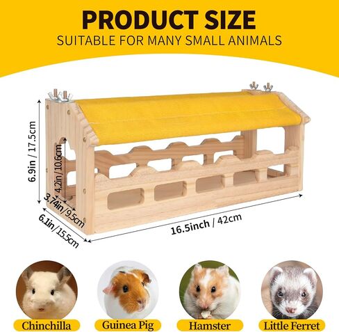 Chinchilla Suspension Bridge Wooden,Small Animals Wooden Bridge and Platform,Chinchilla Habitat Toys for Squirrel Hamster Ferret Guinea Pig Sturdy Easy to Clean in Saudi Arabia
