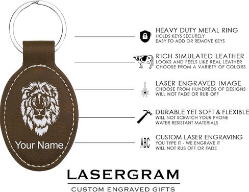 سلسلة مفاتيح بيضاوية LaserGram، رمز الماسوني، تتضمن نقشًا شخصيًا in Saudi Arabia