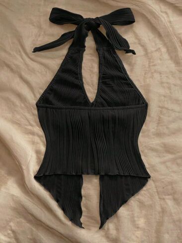 Women's Y2k Textured Halter Going Out Top Starfish Deco Tie Backless Sleeveless Vest Tank Tops Party Clubwear in Saudi Arabia