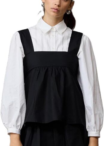 Women Gingham Babydoll Tank Top Cute Sleeveless Backless Wide Straps Peplum Shirt Y2K Square Neck Bowtie Cami Top in Saudi Arabia