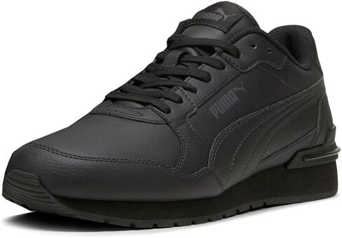 حذاء رياضي رجالي من PUMA St Runner V4 مصنوع من الجلد برباط كاجوال - أسود - مقاس 10 M in Saudi Arabia