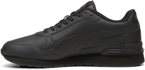 حذاء رياضي رجالي من PUMA St Runner V4 مصنوع من الجلد برباط كاجوال - أسود - مقاس 10 M in Saudi Arabia