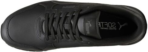 حذاء رياضي رجالي من PUMA St Runner V4 مصنوع من الجلد برباط كاجوال - أسود - مقاس 10 M in Saudi Arabia