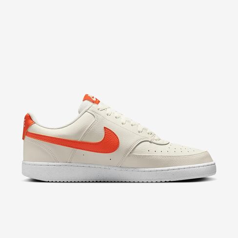 حذاء Nike Court Vision Low Next Nature الرجالي (DH2987-115، شراعي/أبيض/برتقالي آمن) in Saudi Arabia
