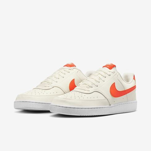حذاء Nike Court Vision Low Next Nature الرجالي (DH2987-115، شراعي/أبيض/برتقالي آمن) in Saudi Arabia
