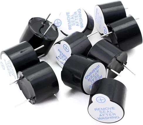 10pcs/lot 5V Active Buzzer Magnetic Long Continous Beep Tone 12 * 9.5mm Mini Active Piezo Buzzers Universal Buzzer 5V 12mm in Saudi Arabia