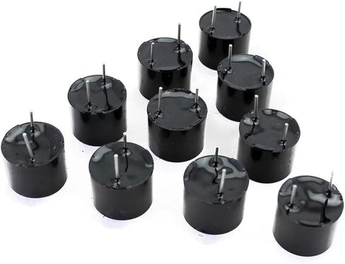 10pcs/lot 5V Active Buzzer Magnetic Long Continous Beep Tone 12 * 9.5mm Mini Active Piezo Buzzers Universal Buzzer 5V 12mm in Saudi Arabia