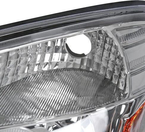 SPEC-D TUNING Jet Black LED المصابيح الأمامية متوافقة مع 2005-2010 Chevy Cobalt، 2007-2009 Pontiac G5، 2005-2006 Pontiac Pursuit، مجموعة المصابيح الأمامية اليسرى + اليمنى in Kuwait