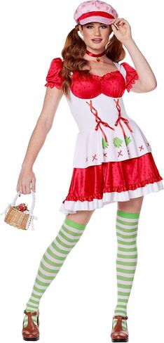 Spirit Halloween Strawberry Shortcake Adult Dress Costume | Officially Licensed | Cosplay Costume in Saudi Arabia