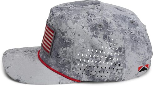 Paramount Outdors Performance Perforated American Flag Trucker Hat Rope Cap Snapback in Saudi Arabia