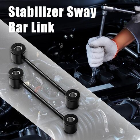 K80244 2 قطعة طقم وصلة قضيب خلفي مناسب لدودج داكوتا 1997-2004، 52087863 وصلة قضيب تثبيت لسيارة Jeep TJ 1997-2006، Wrangler 1997-2006، قضيب تعليق Sway لـ Mitsubishi Raider 2006-2009 in Kuwait